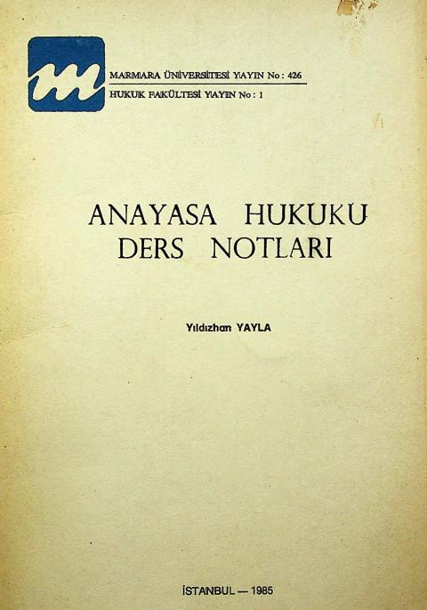 Anayasa Hukuku Ders Notları