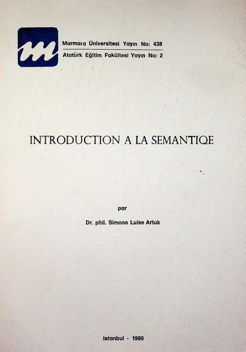 Introduction a la Semantiqe